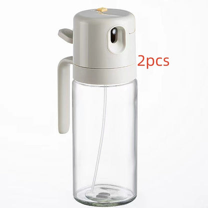 2-in-1 Olive Oil Sprayer & Pour Bottle – Glass Cooking Oil Dispenser