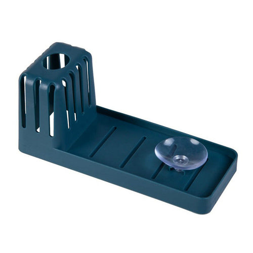 Sink Suction Cup Caddy – No-Drill Sponge & Soap Holder