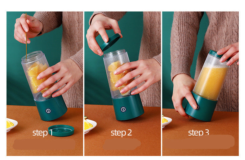 Rechargeable Portable Juicer Cup – USB Personal Blender for Smoothies & Juice