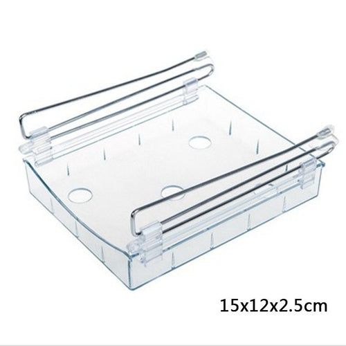 Refrigerator Storage Drawer Organizer – Adjustable Fridge Shelf Rack
