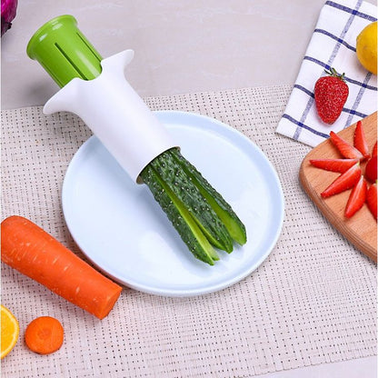 6-Blade Cucumber & Carrot Slicer – Fast Vegetable Cutter
