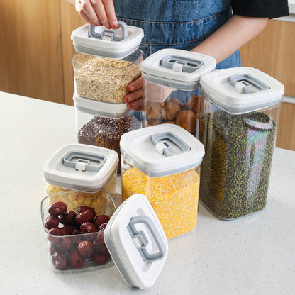 Stackable Airtight Dry Food Storage Containers – Clear Pantry Canisters