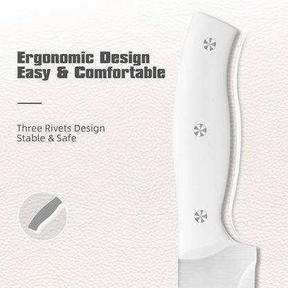 15-Piece High Carbon Stainless Steel Knife Set with Block – Premium Kitchen Knives