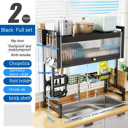 Kitchen Sink Storage Stand – Over Sink Dish Rack Organizer