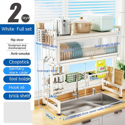 Kitchen Sink Storage Stand – Over Sink Dish Rack Organizer