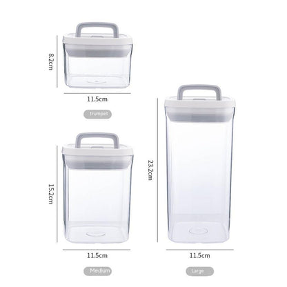 Stackable Airtight Dry Food Storage Containers – Clear Pantry Canisters
