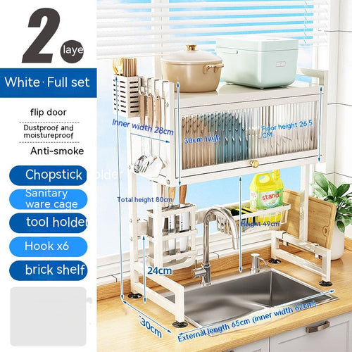 Kitchen Sink Storage Stand – Over Sink Dish Rack Organizer