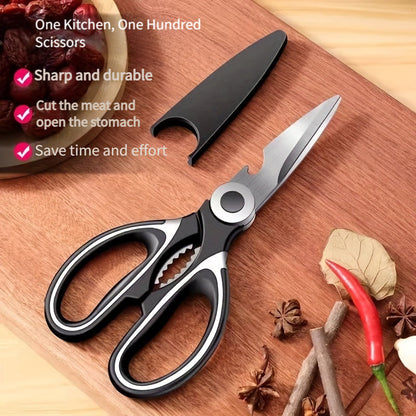 Multifunctional Stainless Steel Kitchen Scissors | Heavy Duty
