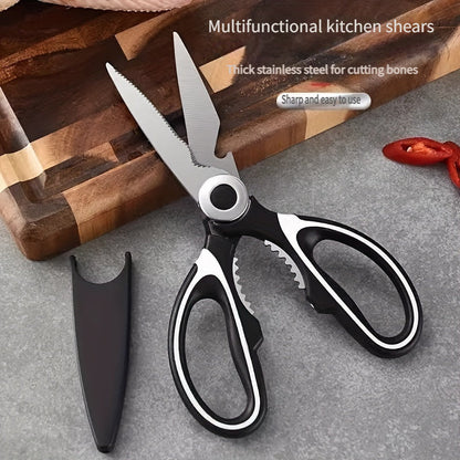 Multifunctional Stainless Steel Kitchen Scissors | Heavy Duty