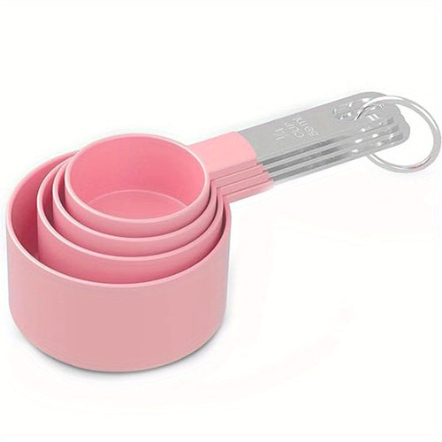 Measuring Cups & Spoons Set – Colorful Stackable Baking Tools (Food-Safe)