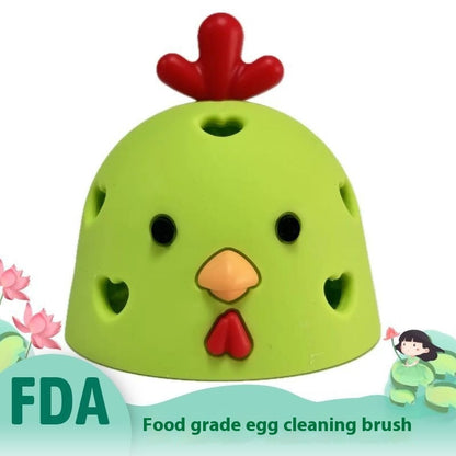 Silicone Egg Scrubber Brush – Reusable Egg & Vegetable Cleaner