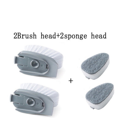 2-in-1 Long Handle Dish Cleaning Brush with Soap Dispenser