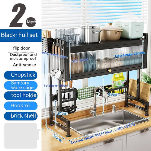 Kitchen Sink Storage Stand – Over Sink Dish Rack Organizer