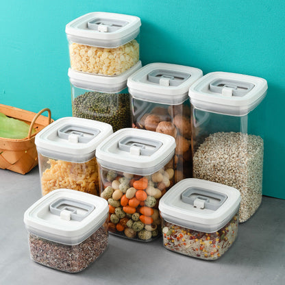 Stackable Airtight Dry Food Storage Containers – Clear Pantry Canisters