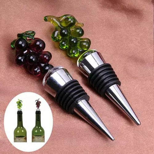 Pair of Wine Stoppers – Elegant Stainless Steel Bottle Seals