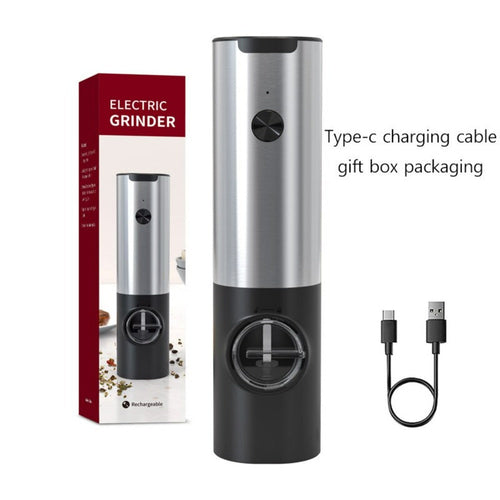 Electric Salt Grinder Set (2-Pack) – Rechargeable One-Touch Pepper & Salt Mills