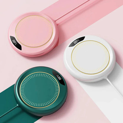 USB Smart Coffee Mug Warmer with Digital Temperature Display – Keep Coffee Hot Longer