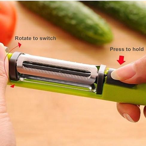 3-in-1 Vegetable Peeler, Grater & Slicer – Stainless Steel Kitchen Tool