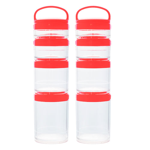 Portable Stackable Leak-Proof Food Storage Containers for Snacks & Travel