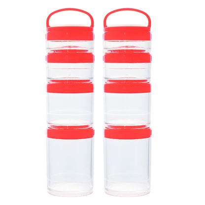 Portable Stackable Leak-Proof Food Storage Containers for Snacks & Travel