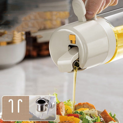 2-in-1 Olive Oil Sprayer & Pour Bottle – Glass Cooking Oil Dispenser