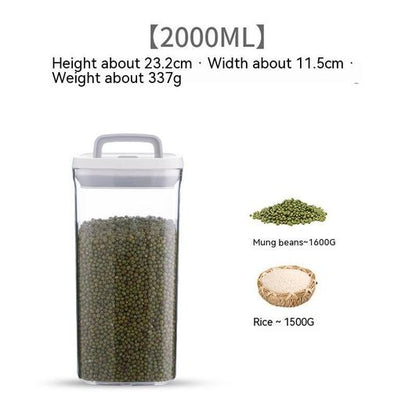 Stackable Airtight Dry Food Storage Containers – Clear Pantry Canisters