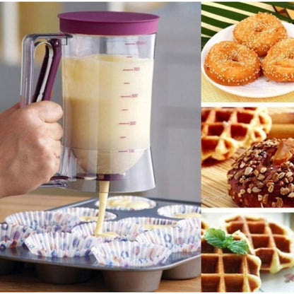 Precision Batter Dispenser for Pancakes, Waffles & Cupcakes – No Mess Baking Tool