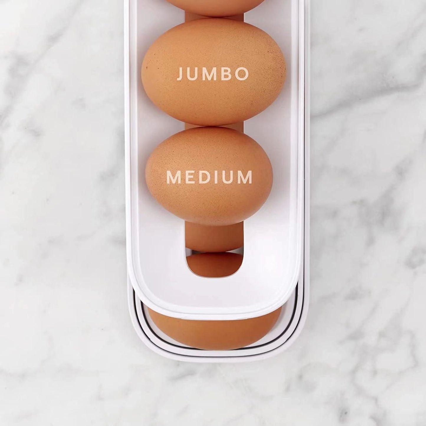 Refrigerator Egg Dispenser Organizer | Space-Saving Fridge Storage