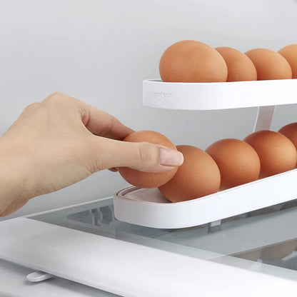Refrigerator Egg Dispenser Organizer | Space-Saving Fridge Storage
