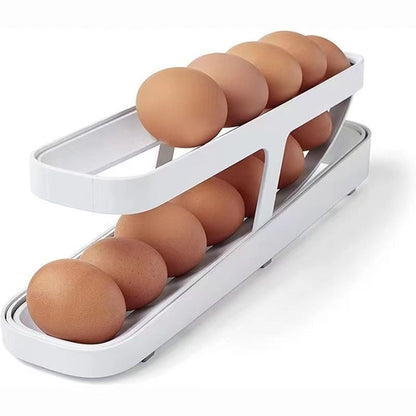 Refrigerator Egg Dispenser Organizer | Space-Saving Fridge Storage