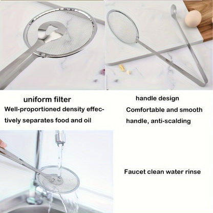 Stainless Steel Strainer Tongs – Heat-Resistant Kitchen Tongs