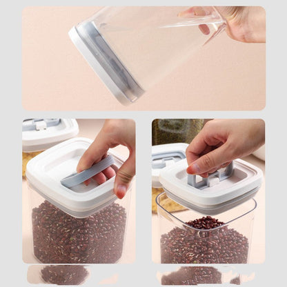 Stackable Airtight Dry Food Storage Containers – Clear Pantry Canisters