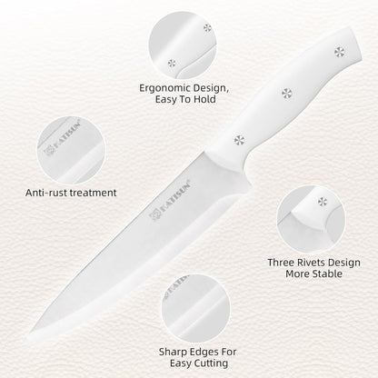 15-Piece High Carbon Stainless Steel Knife Set with Block – Premium Kitchen Knives