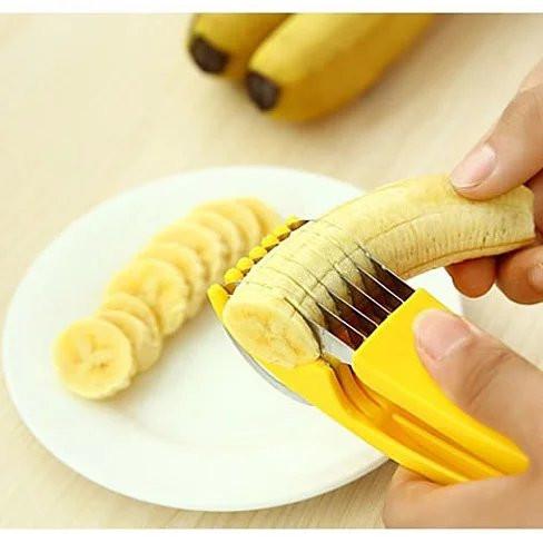 Banana Slicer Cutter – Stainless Steel Banana Slicer for Perfect Even Slices