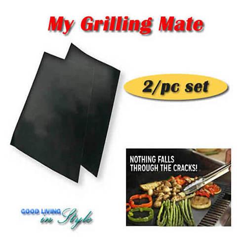 Non-Stick Grill Mats (2-Pack) – Reusable BBQ Grill Mat for Gas & Charcoal Grills