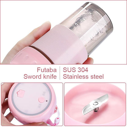 Portable Personal Smoothie Maker – USB Rechargeable Mini Blender (300ml)