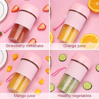 Portable Personal Smoothie Maker – USB Rechargeable Mini Blender (300ml)