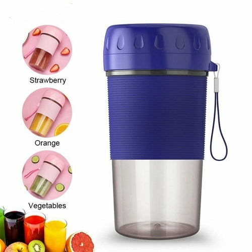 Portable Personal Smoothie Maker – USB Rechargeable Mini Blender (300ml)
