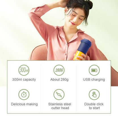 Portable Personal Smoothie Maker – USB Rechargeable Mini Blender (300ml)