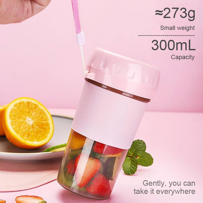 Portable Personal Smoothie Maker – USB Rechargeable Mini Blender (300ml)