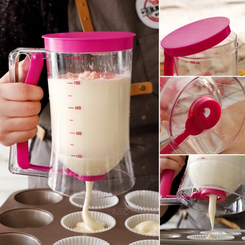 Precision Batter Dispenser for Pancakes, Waffles & Cupcakes – No Mess Baking Tool