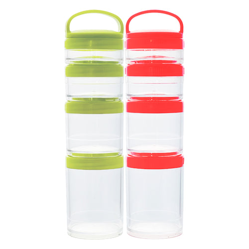 Portable Stackable Leak-Proof Food Storage Containers for Snacks & Travel